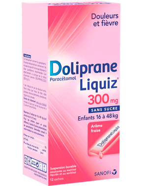 Image DOLIPRANELIQUIZ 300MG SACHET S/S12