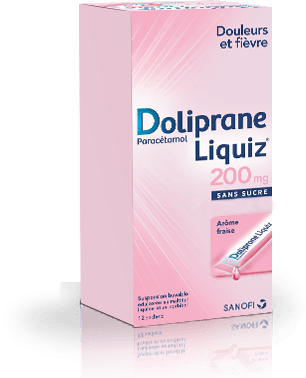 Image DOLIPRANELIQUIZ 200MG SACHET S/S12