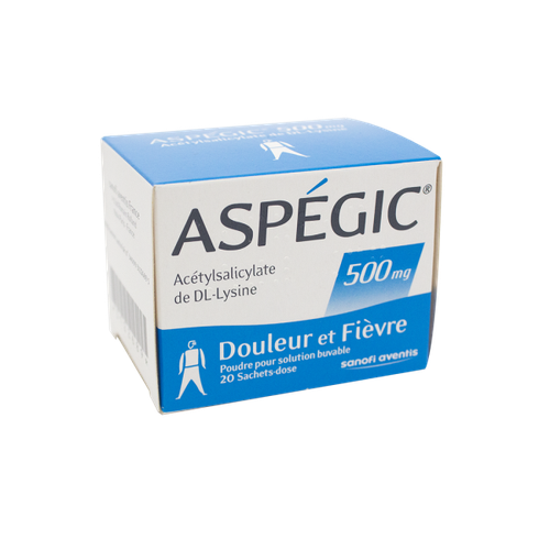 Image ASPEGIC 500MG 20 SACHETS
