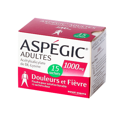 Image ASPEGIC 1000MG ADULTE 20 SACHETS 