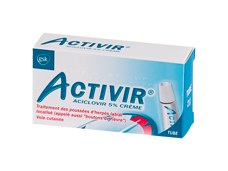 ACTIVIR 5% CRÈME TUBE 2G