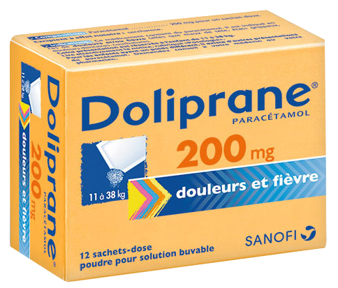 Image DOLIPRANE 200MG SACHET 12