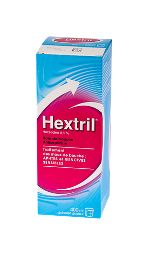 Image HEXTRIL 0,1% BAIN BOUCHE 400ML