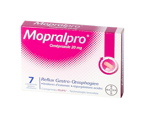 Image MOPRALPRO 20MG 7 COMPRIMES